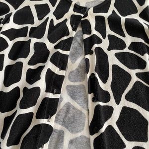 August silk button down sweater.